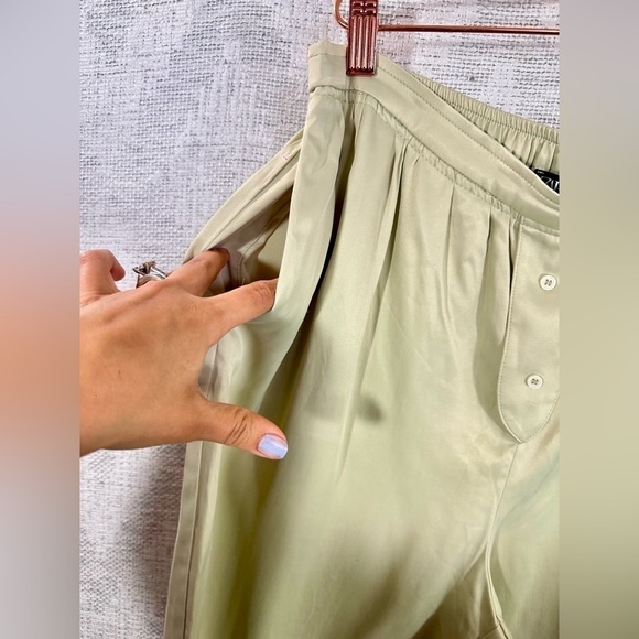 Zara satin cream pull on pants size M - Picture 12 of 14